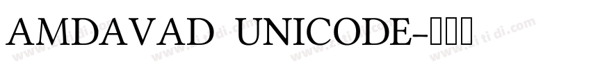 AMDAVAD UNICODE字体转换